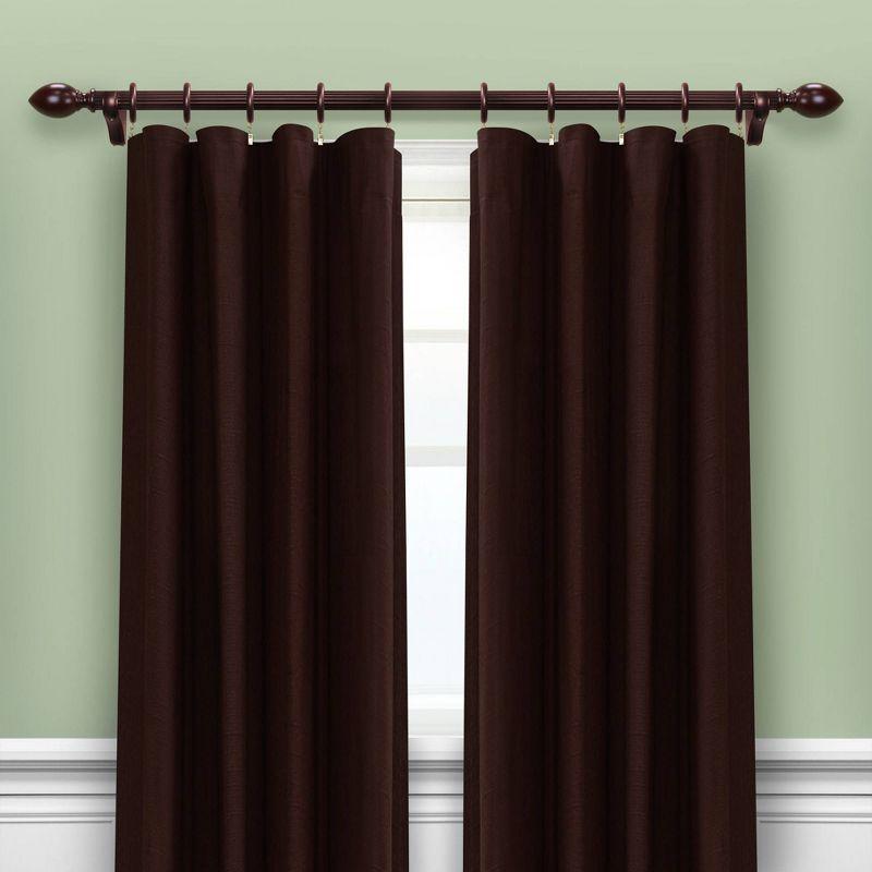 2PC 1-3/8"  Lumi Home Furnishings Mahogany