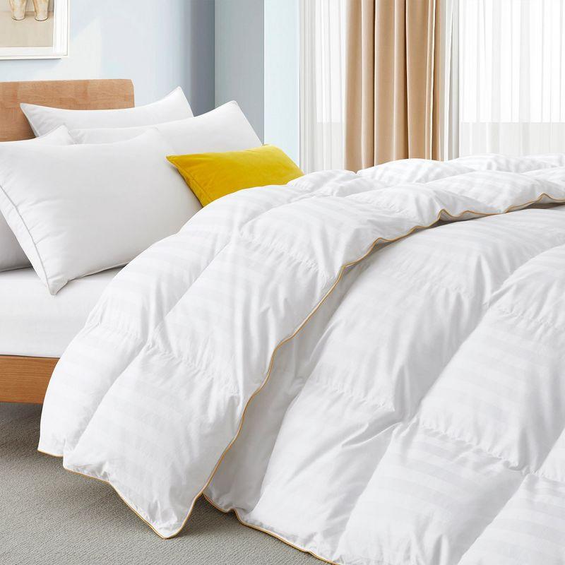 Twin Organic White Goose Down Cotton Comforter