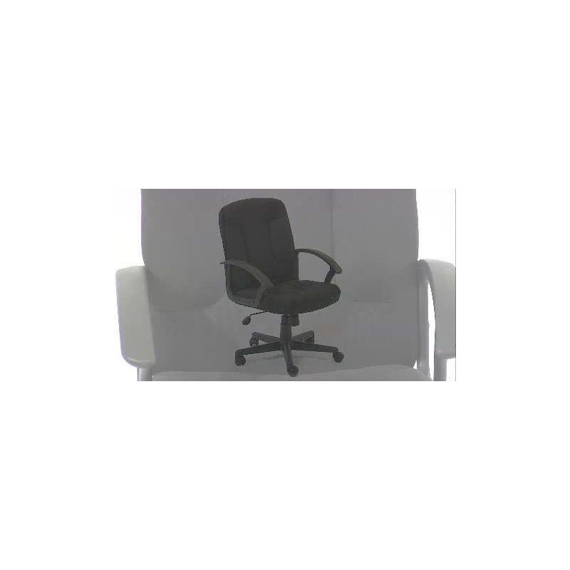 ErgoExec Mid-Back Gray Fabric Swivel Executive Chair with Nylon Arms