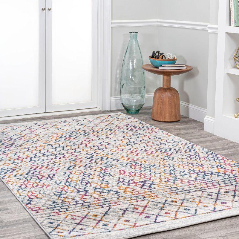 Arta Moroccan Modern Geometric Rug Area Rug - JONATHAN Y