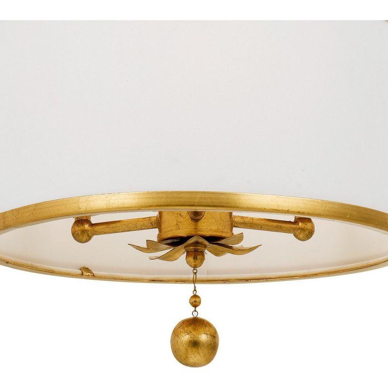 Crystorama Lighting Broche 3 - Light Chandelier in  Antique Gold
