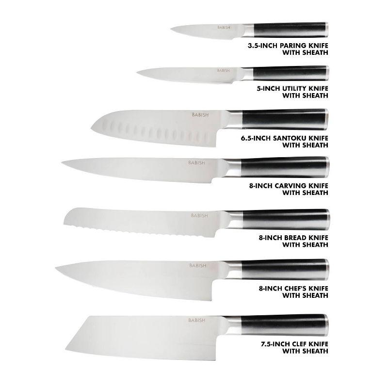 Babish 14 Piece High Carbon Stainless Steel Assorted Knife Set