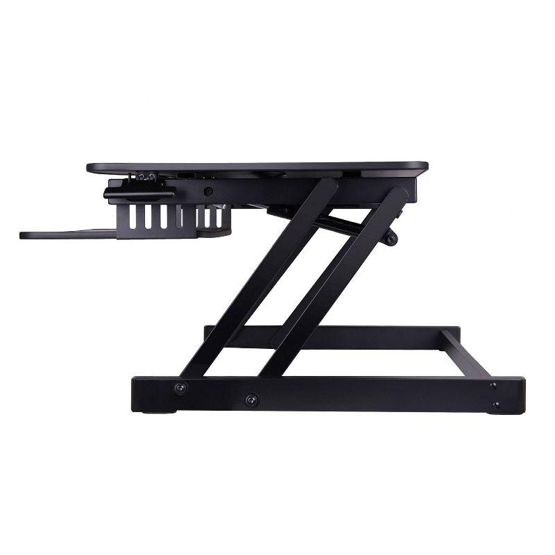 ErgoFlex Black 37.5" Wide Adjustable Standing Desk Converter