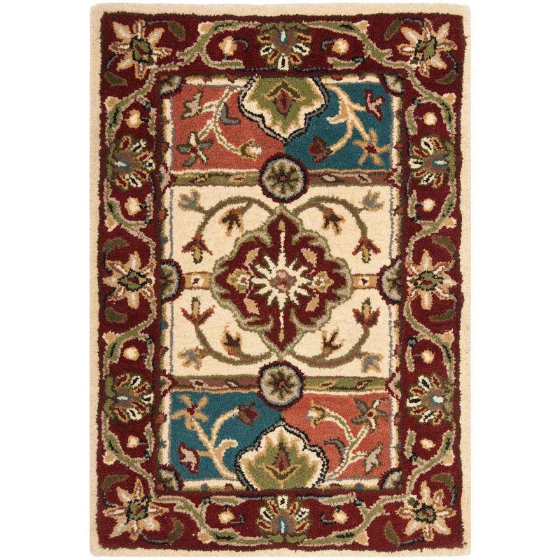 Heritage HG925 Handmade Accent Rug - 2'x3' - Multi/Red - Safavieh
