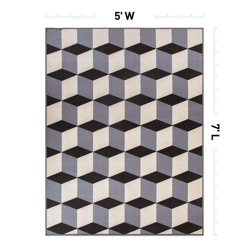 World Rug Gallery Contemporary Geometric Flatweave Indoor/Outdoor Area Rug