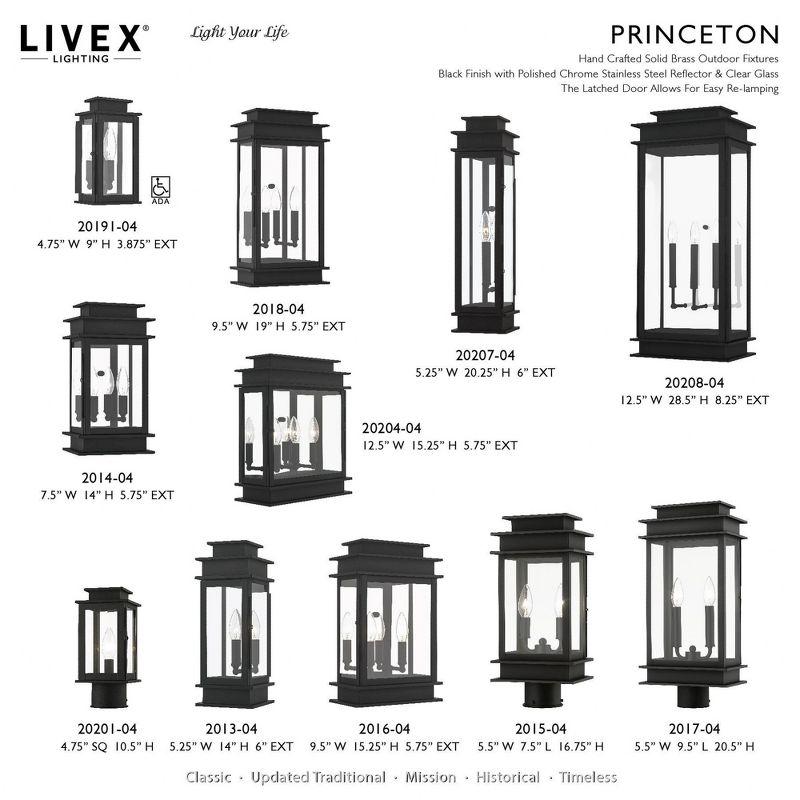 Livex Lighting Princeton 2 - Light Wall Light in  Black