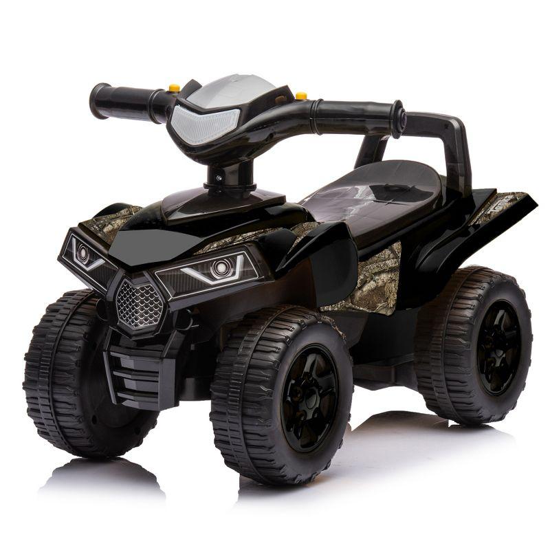 RealTree: Quad Push Car - Black - Foot-To-Floor Ride-On Toy,12mo+