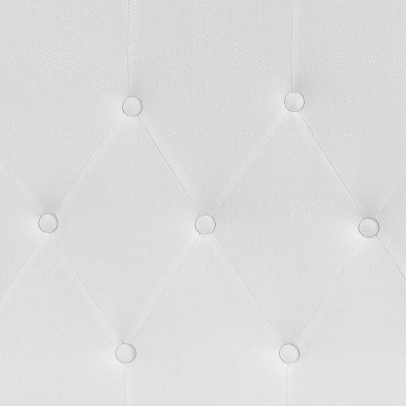 Flash Furniture Cambridge Tufted Upholstered Full Size Headboard in White Fabric