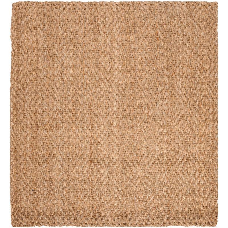 Natural Fiber NF181 Hand Woven Area Rug - Natural/Natural - 5'x5' - Safavieh.