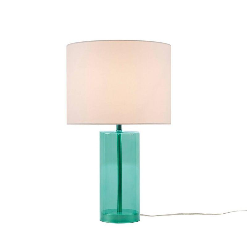 510 Design 12"x20.5" Neonova Glass Vibrant Color Playful (Includes LED Light Bulb) Table Lamp Blue