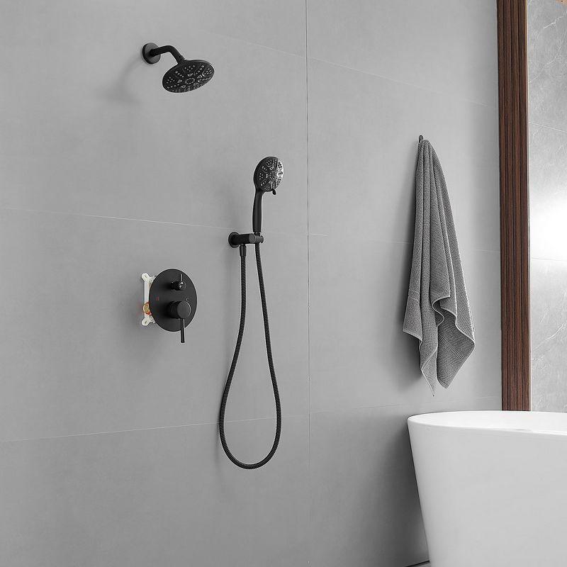 Matte Black Dual Function Rain Shower Faucet with Handheld