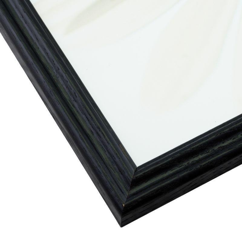 Craig Frames Black Hardwood Picture Frame, Matted, Set of 4