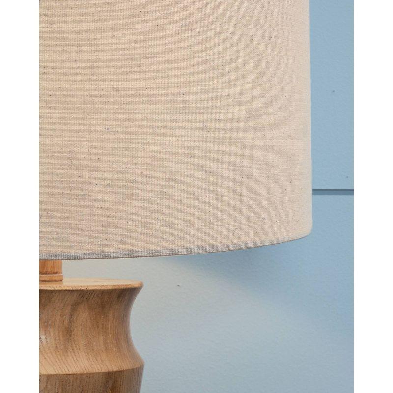 Signature Design by Ashley (Set of 2) Orensboro Table Lamps Brown/Beige: Farmhouse Chic, Resin Body, Drum Shade, UL Listed