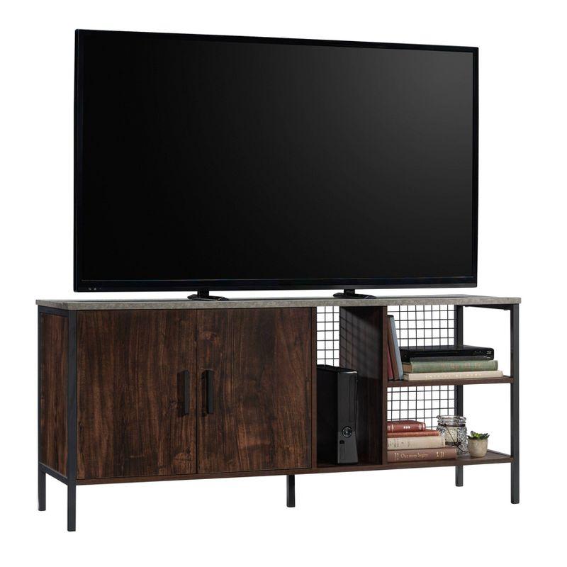 Sauder Market Commons TV Credenza for TVs up to 60" Rich Walnut