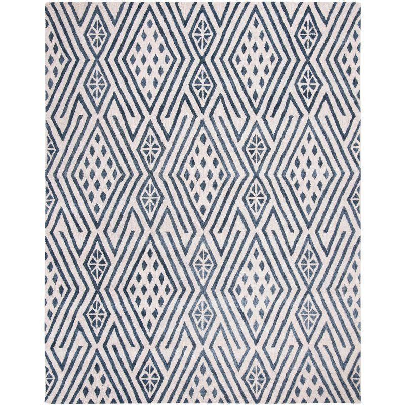 Micro-Loop MLP611 Hand Tufted Area Rug - Blue/Ivory - 8'x10' - Safavieh.