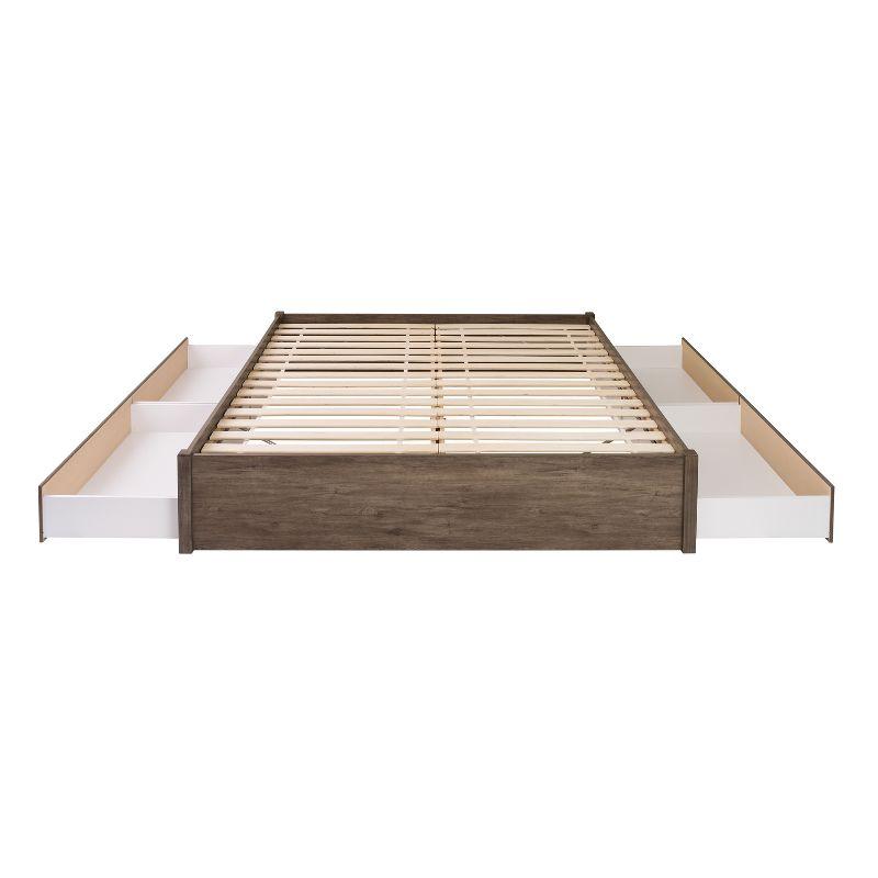 Select 4 - Post Platform Bed with 4 Drawers - Prepac