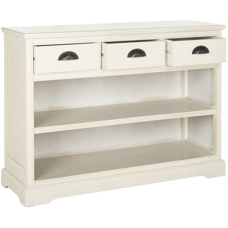 Prudence Book Shelf - AMH5727 - Vintage White - Safavieh Couture