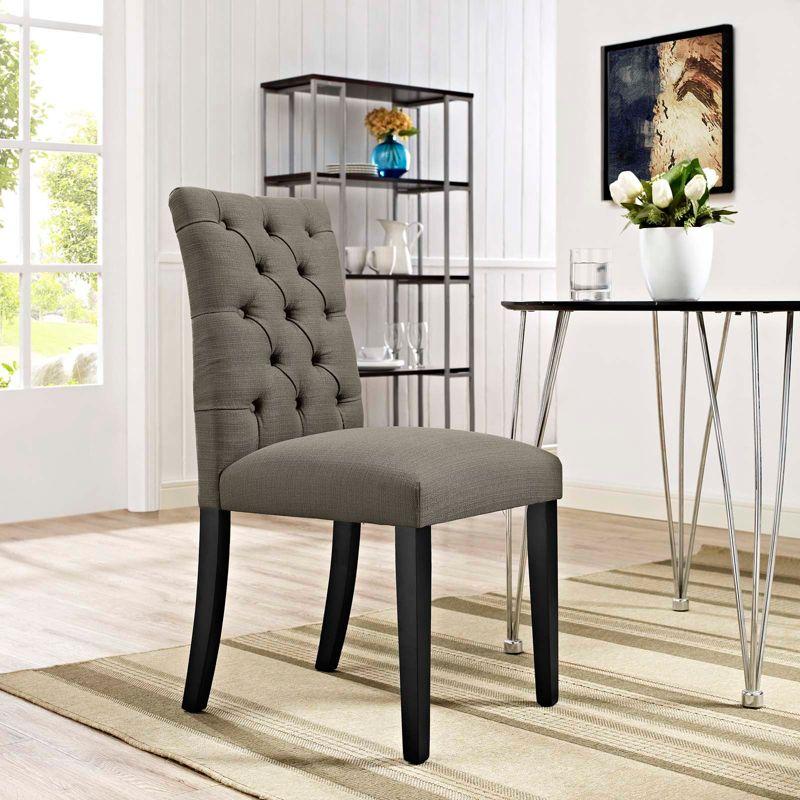 Modway Duchess Button Tufted Fabric Dining Chair