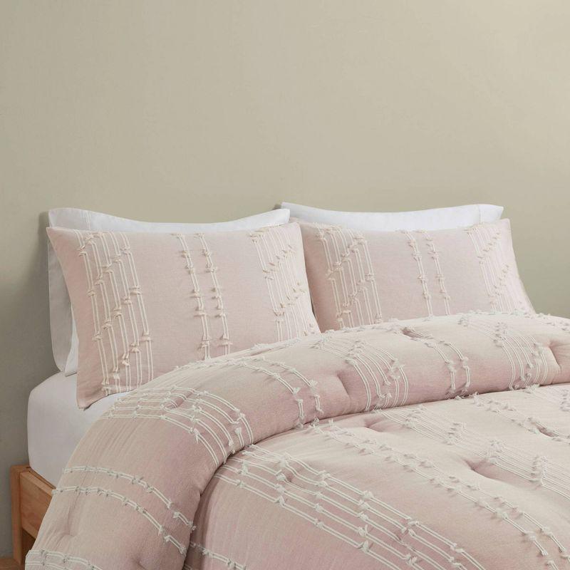 3 Piece Cotton Jacquard Bedding Set