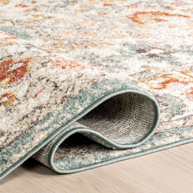 Nuloom Lenore Floral & Paisley 8x10 Indoor Area Rug for Living Room Bedroom Dining Room Kitchen, Beige/Multicolor