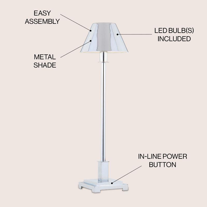 JONATHAN Y Roxy Metal Shade LED Table Lamp