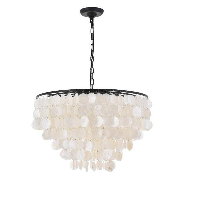 Elegant Lighting Selene 6 light Black Pendant