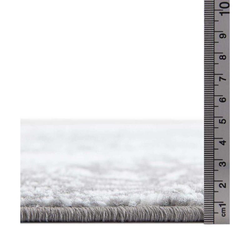 Grand Sofia Gray Off-White Rectangular Indoor Area Rug