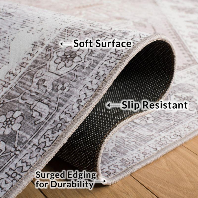 Tucson TSN102 Power Loomed Machine Washable Runner Rug - Beige/Grey - 2'6"x6' - Safavieh.