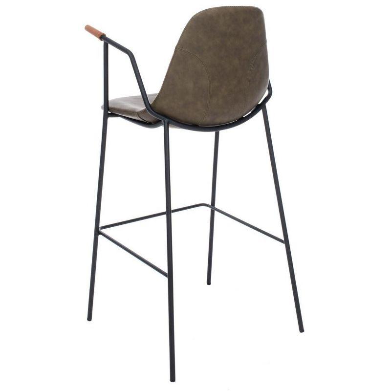 Chaliah Upholstered 30'' Counter Stool with Metal Frame