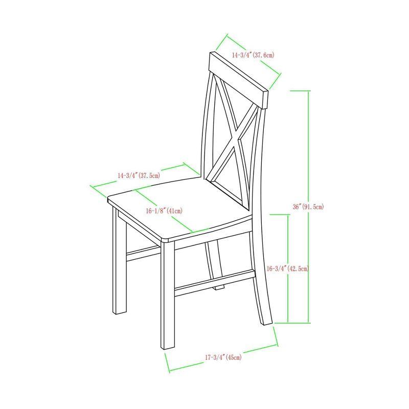 5pc Contemporary Transitional Dining Set - Saracina Home