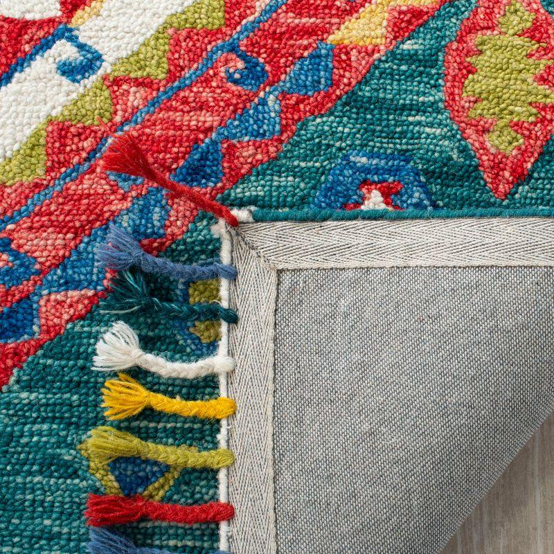 Aspen APN119 Hand Tufted Area Rug - Green/Red - 5' X 8' - Safavieh.