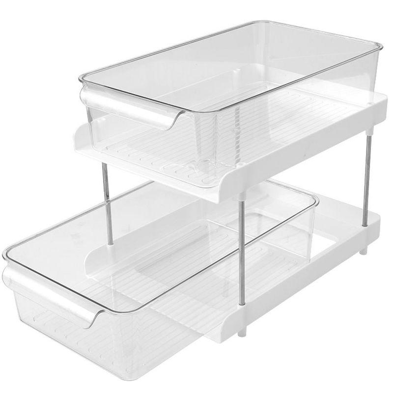 The Lakeside Collection 2-Tier Storage drawers with Handles