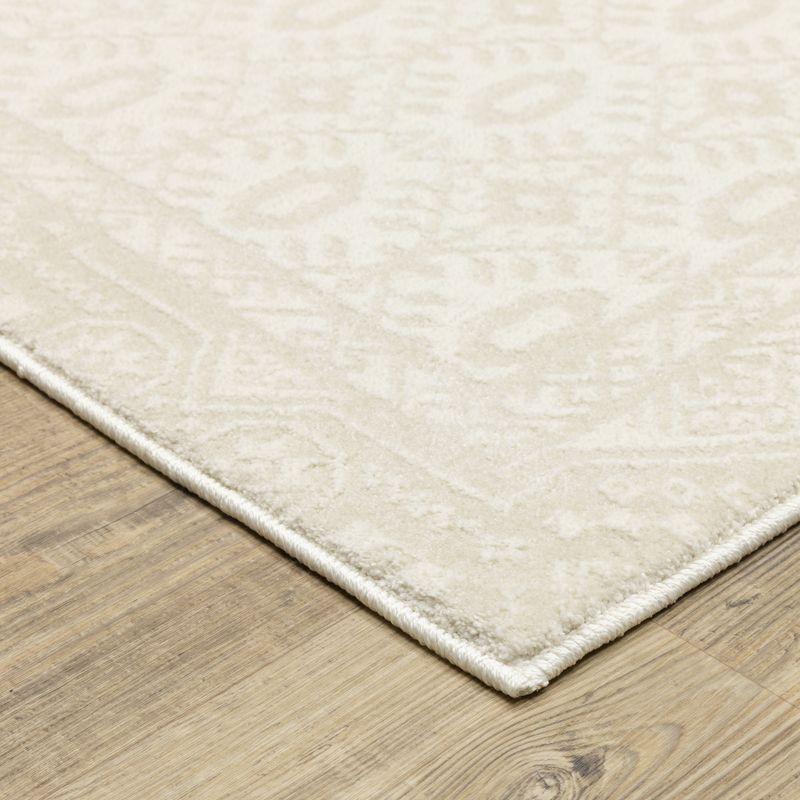 Oriental Weavers Raylan RAY09 Ivory/Beige Indoor Area Rug - 3'3" x 5'