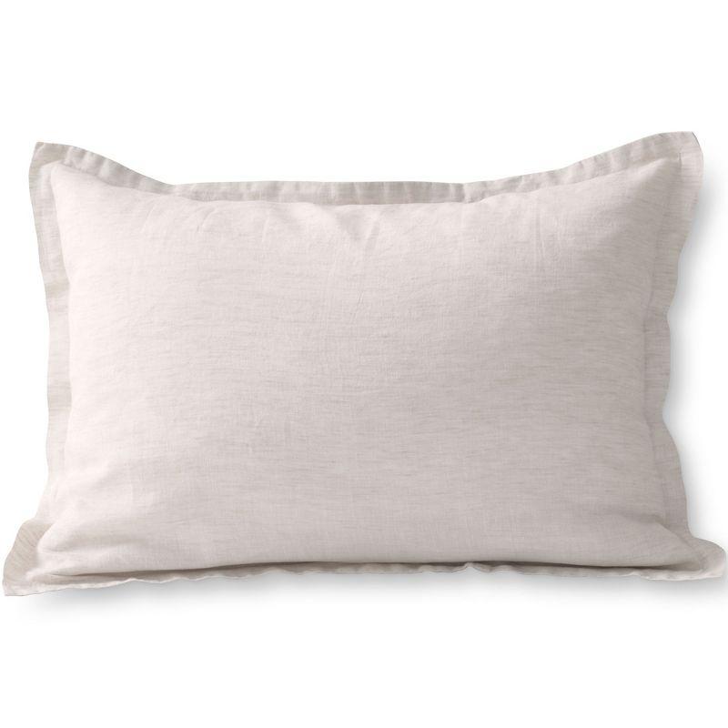 King Size Off-White Linen Chambray Pillow Sham