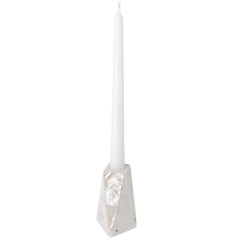 Mother Of Pearl Marble Marble Tabletop Candlestick