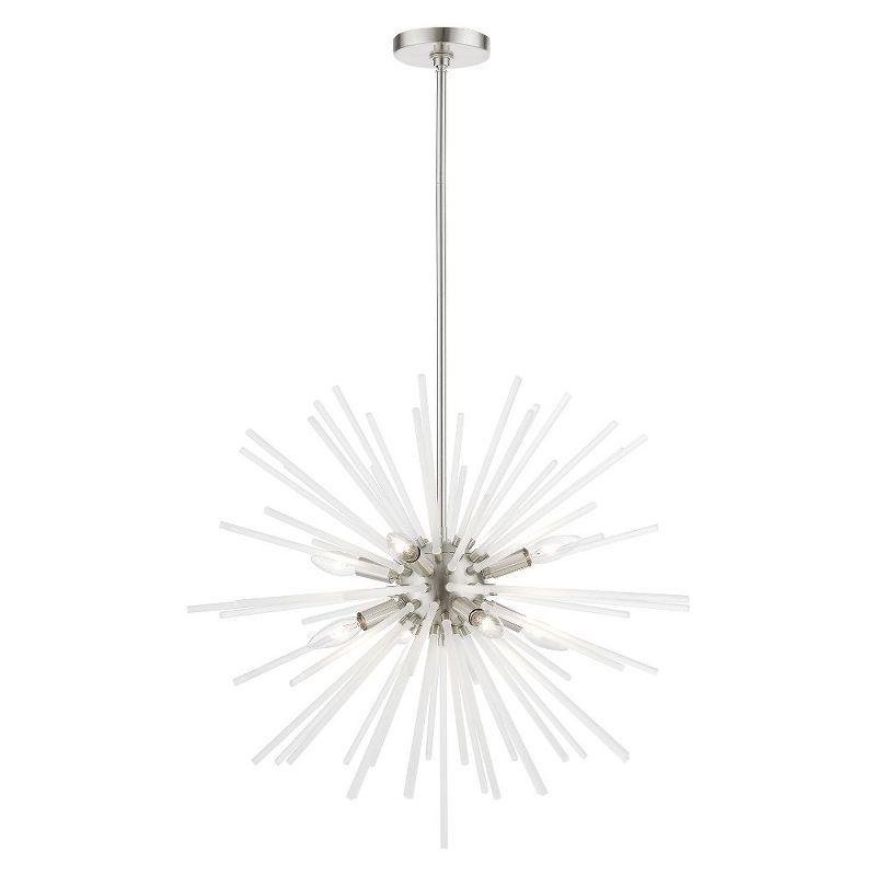 Livex Lighting Uptown 8 - Light Pendant in  Brushed Nickel