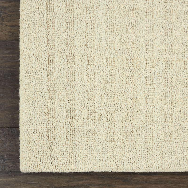 Nourison Perris Textured Indoor Area Rug Ivory 6'6" x 9'6"