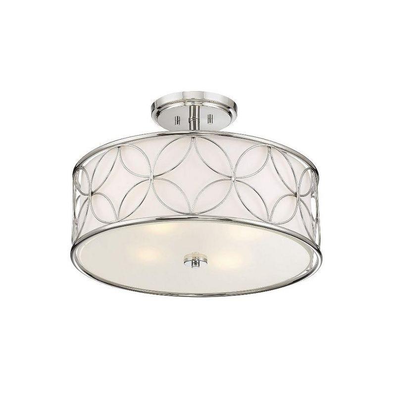 Savoy House Reid 4 - Light Semi-Flush Mount in  Polished Nickel