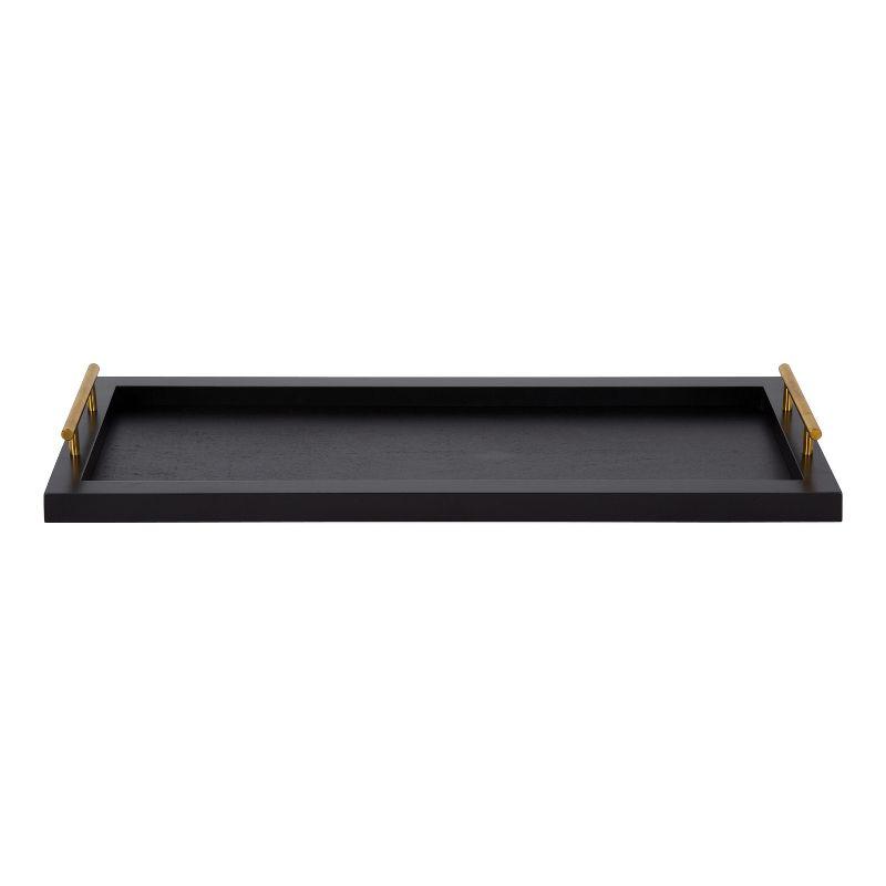 Kate and Laurel Halsey Tray, 10x24, Black