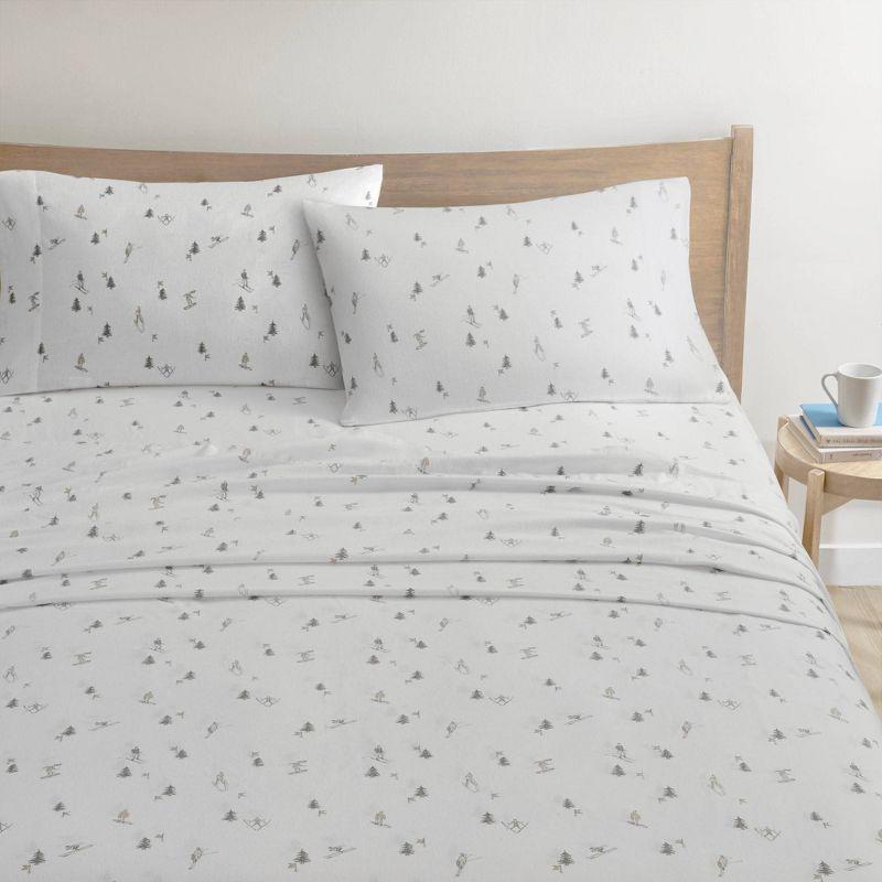 True North by Sleep Philosophy Cozy Cotton Flannel Printed Sheet Set