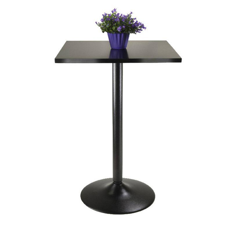 Skyline Decor 2 Person 23.62'' L x 35.15'' H Solid + Manufactured Wood High Top Table