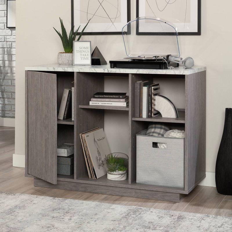 Ashen Oak Freestanding Storage Cabinet with Adjustable Shelving