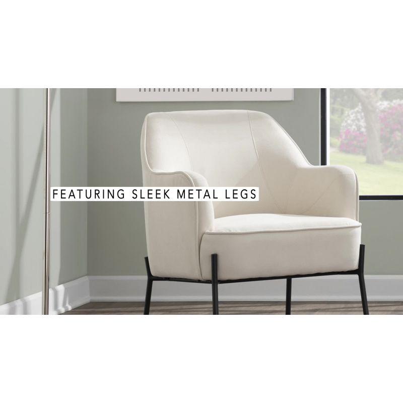 Cassiopeia Fixed-Height Faux Leather Bar & Counter Stool with Metal Legs
