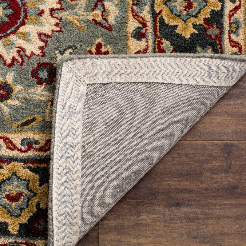 Gray Hand-Tufted Wool 8' x 10' Rectangular Area Rug