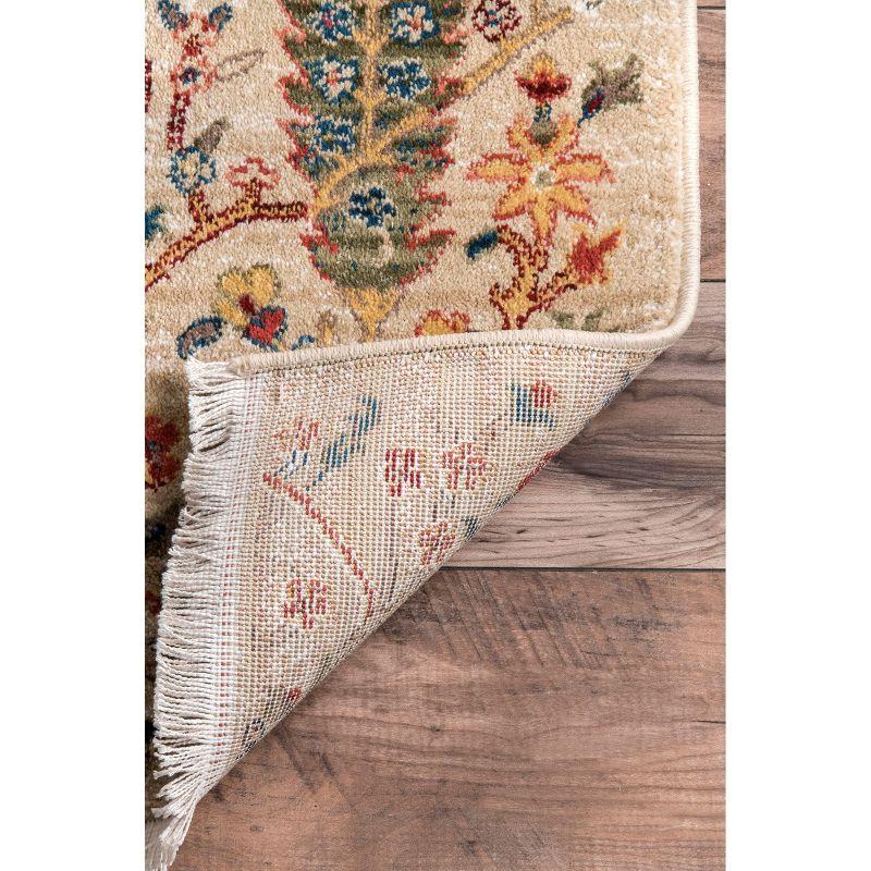 Nuloom Dasilva Geometric 2x6 Runner Indoor Area Rug for Living Room Bedroom Dining Room Entryway Hallway Kitchen, Olive/Multicolor