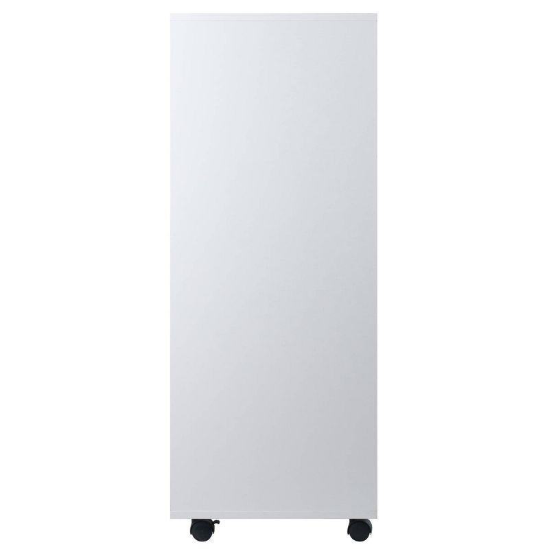 Halifax 5 Drawer Cabinet White - Winsome: Wood Composite Office Furniture, Printer Stand with Storage
