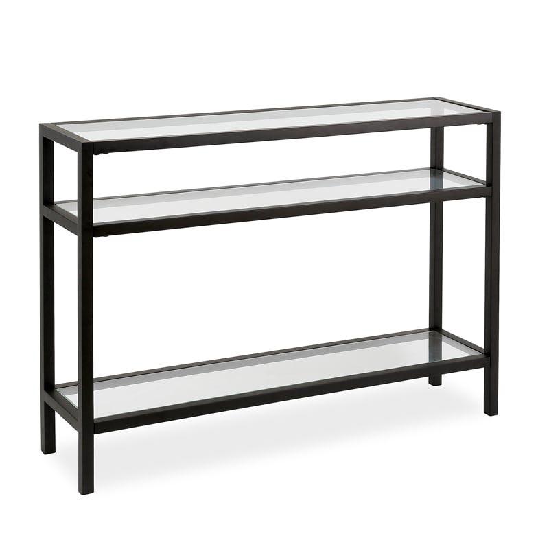 30' Metal Console Table in Black - Henn&Hart