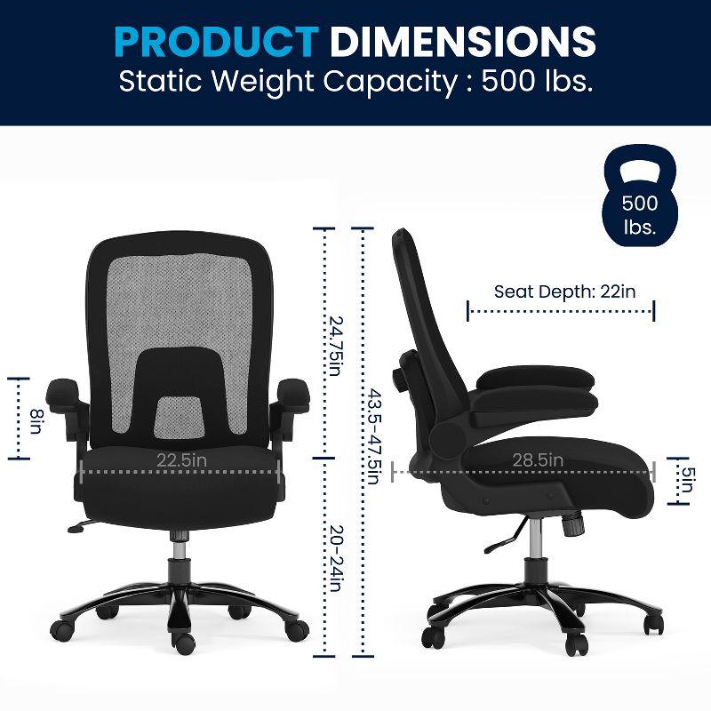 Black Mesh High-Back Ergonomic Executive Swivel Chair