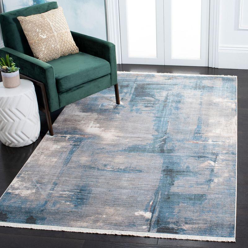 Vintage Persian VTP456 Power Loomed Area Rug - Blue/Grey - 4'x6' - Safavieh.