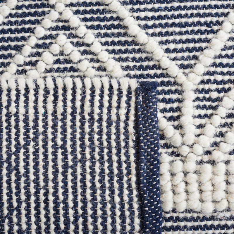 Natura NAT826 Hand Woven Area Rug - Ivory/Navy - 3'x5' - Safavieh.